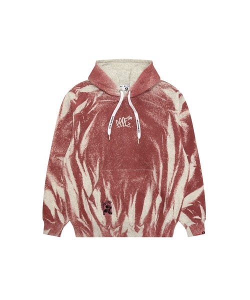 AAPE BY A BATHING APE（エーエイプバイアベイシングエイプ）の「AAPE MAIN PULLOVER HOODIE（パーカー・メンズ・ライトブラック/レッド系その他5・MEDIUM/X-LARGE/SMALL/LARGE）」の2枚目の写真