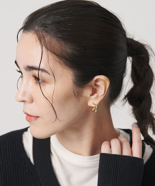 BEAUTY&YOUTH UNITED ARROWS（ビューティーアンドユースユナイテッドアローズ）の「メタル プレーン サークル イヤリング（イヤリング・レディース・シルバー/ゴールド・FREE）」の9枚目の写真