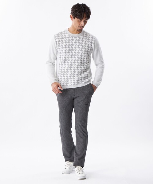 EPOCA UOMO（エポカウォモ）の「前身千鳥ニット（ニット/セーター・メンズ・ライトグレー/ブラック・48/46）」の9枚目の写真