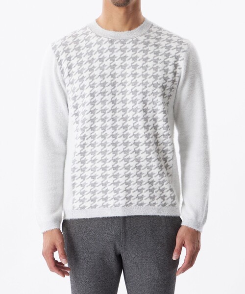 EPOCA UOMO（エポカウォモ）の「前身千鳥ニット（ニット/セーター・メンズ・ライトグレー/ブラック・48/46）」の7枚目の写真