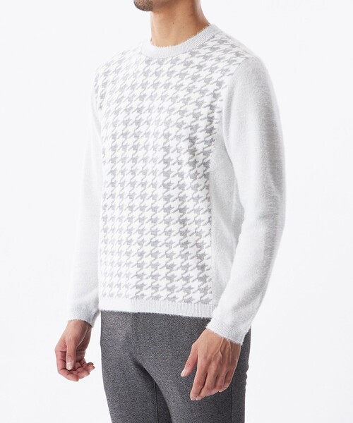 EPOCA UOMO（エポカウォモ）の「前身千鳥ニット（ニット/セーター・メンズ・ライトグレー/ブラック・48/46）」の6枚目の写真