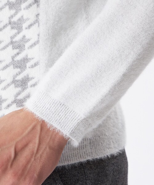 EPOCA UOMO（エポカウォモ）の「前身千鳥ニット（ニット/セーター・メンズ・ライトグレー/ブラック・48/46）」の4枚目の写真