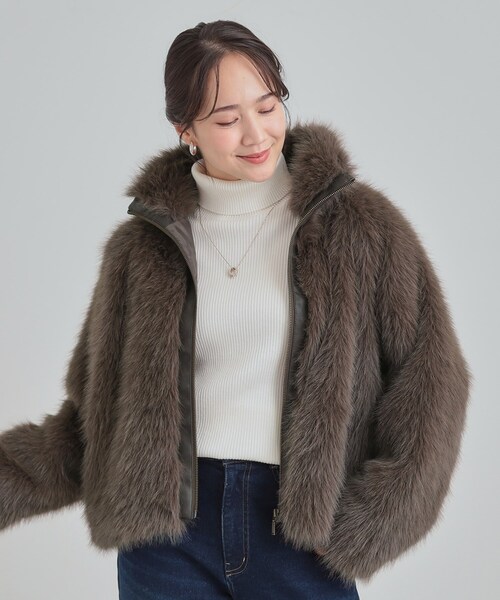 Cutie Blonde（キューティーブロンド）の「フェイクファーブルゾン（ブルゾン・レディース・ブラウン系その他/キャメル・00）」の16枚目の写真