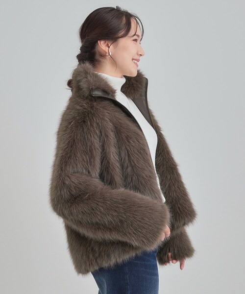 Cutie Blonde（キューティーブロンド）の「フェイクファーブルゾン（ブルゾン・レディース・ブラウン系その他/キャメル・00）」の18枚目の写真