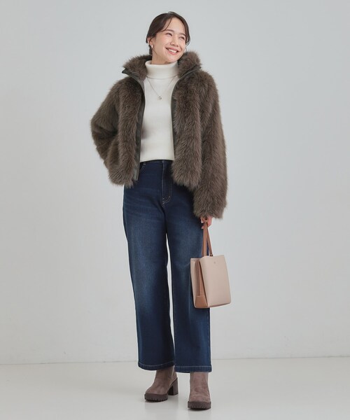 Cutie Blonde（キューティーブロンド）の「フェイクファーブルゾン（ブルゾン・レディース・ブラウン系その他/キャメル・00）」の6枚目の写真