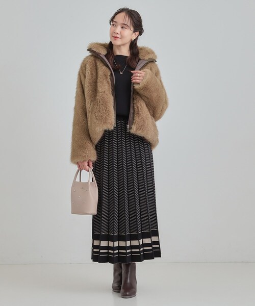 Cutie Blonde（キューティーブロンド）の「フェイクファーブルゾン（ブルゾン・レディース・ブラウン系その他/キャメル・00）」の11枚目の写真