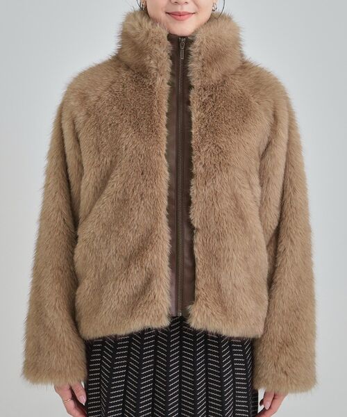 キューティーブロンド（Cutie Blonde）/フェイクファーブルゾン セール】フェイクファーブルゾン（ブルゾン）｜Cutie Blonde