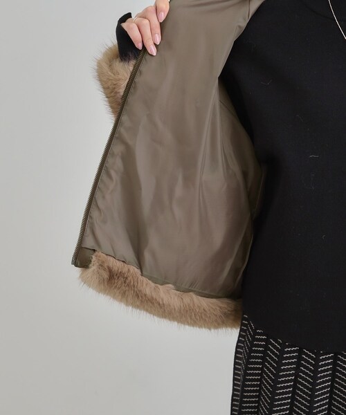 Cutie Blonde（キューティーブロンド）の「フェイクファーブルゾン（ブルゾン・レディース・ブラウン系その他/キャメル・00）」の4枚目の写真