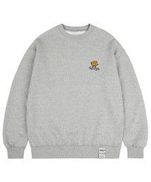 [UNISEX]ドットボード刺繍マンツーマン_グレー