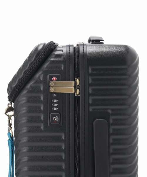 HaNT(ハント)の「ハント スーツケース ヘイヘイTR 33L 2~3泊 3.1kg 機内持込 キャスターストッパー 双輪キャスター 05180(スーツケース/キャリーバッグ・レディース・オフホワイト/グレー/ブラック・S)」の8枚目の写真