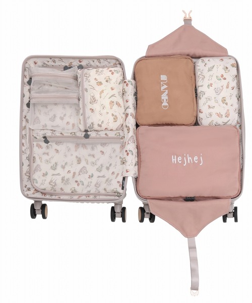 HaNT(ハント)の「ハント スーツケース ヘイヘイTR 33L 2~3泊 3.1kg 機内持込 キャスターストッパー 双輪キャスター 05180(スーツケース/キャリーバッグ・レディース・オフホワイト/グレー/ブラック・S)」の17枚目の写真