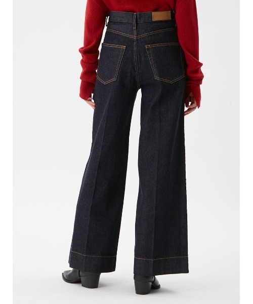 Mila Owen（ミラオーウェン）の「ヘムデザインセミフレアデニムパンツ（デニムパンツ・レディース・インディゴブルー/グレー/ブルー・0/1/00）」の5枚目の写真