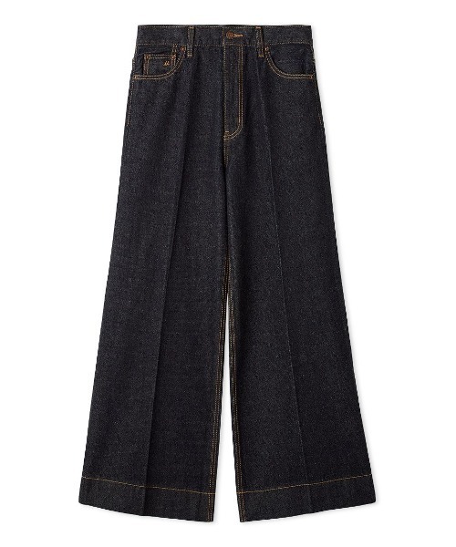 Mila Owen（ミラオーウェン）の「ヘムデザインセミフレアデニムパンツ（デニムパンツ・レディース・インディゴブルー/グレー/ブルー・0/1/00）」の13枚目の写真