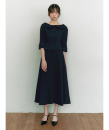 GANISONG（ガニソン）の「ブライダルチューリップカラー2ピース-スカート_ブラック（スカート）」