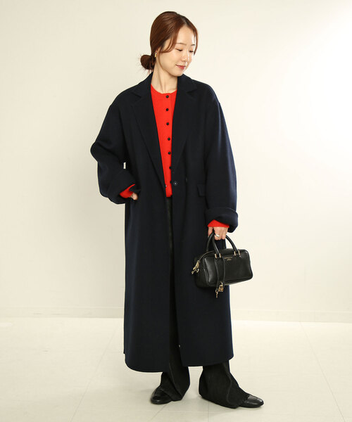 WEB限定/追加2》souple woolダブルフェイスチェスターコート