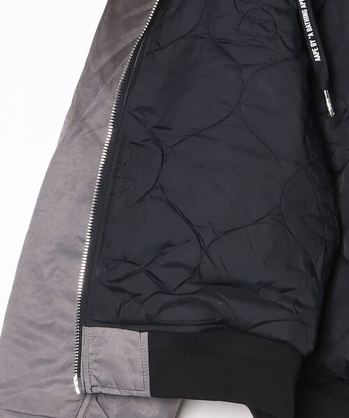 AAPE BY A BATHING APE(エーエイプバイアベイシングエイプ)の「AAPE MAIN JACKET(ミリタリージャケット・メンズ・ライトブラック・LARGE/MEDIUM/X-LARGE/SMALL)」の7枚目の写真