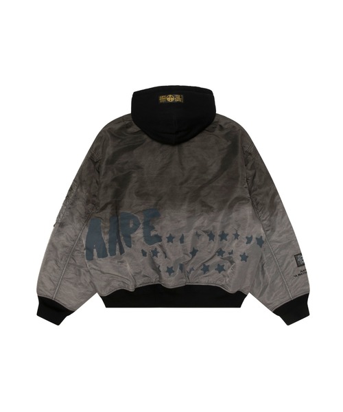 AAPE BY A BATHING APE(エーエイプバイアベイシングエイプ)の「AAPE MAIN JACKET(ミリタリージャケット・メンズ・ライトブラック・LARGE/MEDIUM/X-LARGE/SMALL)」の2枚目の写真