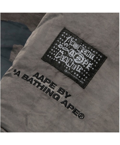 AAPE BY A BATHING APE(エーエイプバイアベイシングエイプ)の「AAPE MAIN JACKET(ミリタリージャケット・メンズ・ライトブラック・LARGE/MEDIUM/X-LARGE/SMALL)」の3枚目の写真