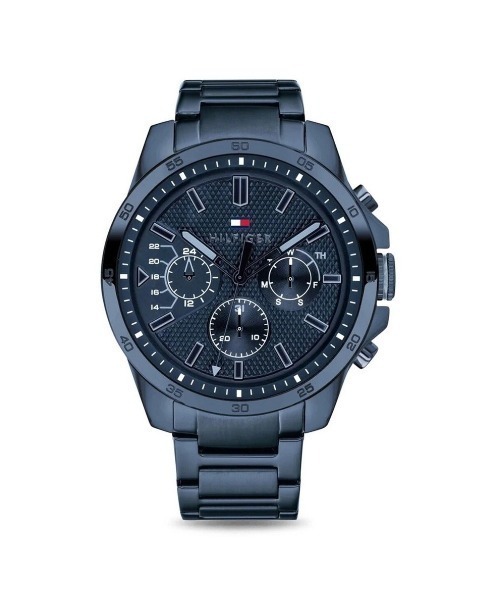 TOMMY HILFIGER(トミーヒルフィガー)の「【TOMMY HILFIGER】トミーヒルフィガー クォーツ 腕時計 メンズ(アナログ腕時計・メンズ・ネイビー・FREE)」の1枚目の写真