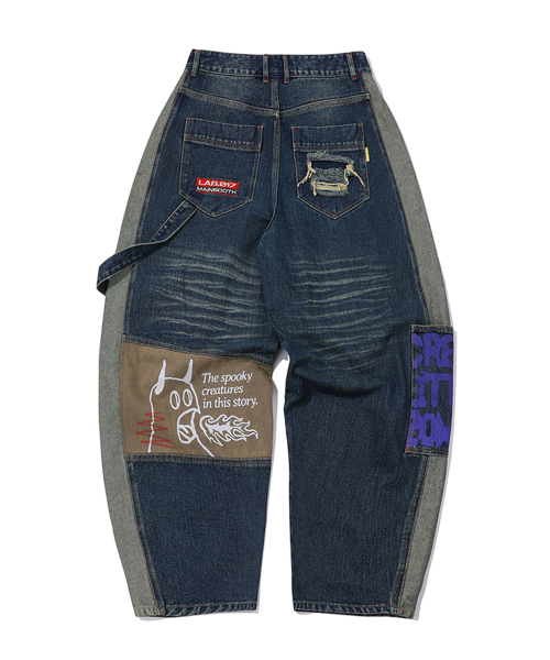 MAINBOOTH（メインブース）の「LAB.017 Balloon Denim Pants(INDIGO)（デニムパンツ・レディース・その他・1/2/3）」の2枚目の写真