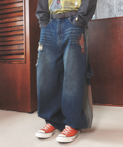 MAINBOOTH（メインブース）の「LAB.017 Balloon Denim Pants(INDIGO)（デニムパンツ・レディース・その他・1/2/3）」の3枚目の写真