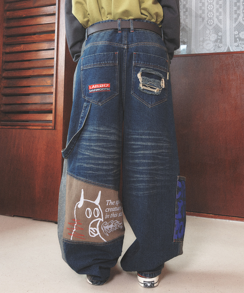 MAINBOOTH（メインブース）の「LAB.017 Balloon Denim Pants(INDIGO)（デニムパンツ・レディース・その他・1/2/3）」の4枚目の写真