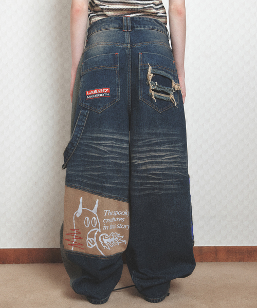 MAINBOOTH（メインブース）の「LAB.017 Balloon Denim Pants(INDIGO)（デニムパンツ・レディース・その他・1/2/3）」の9枚目の写真