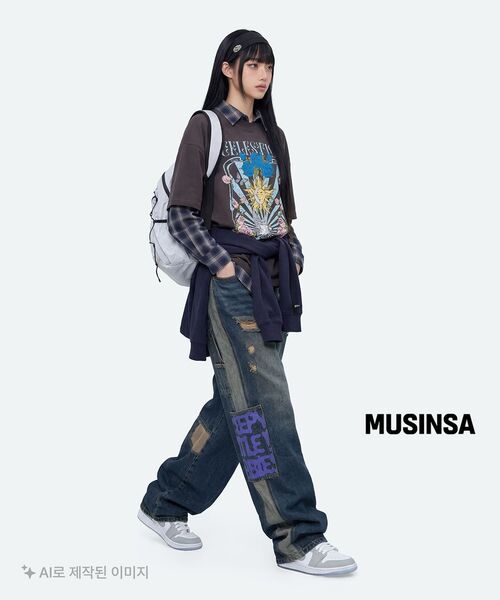 MAINBOOTH（メインブース）の「LAB.017 Balloon Denim Pants(INDIGO)（デニムパンツ・レディース・その他・1/2/3）」の12枚目の写真