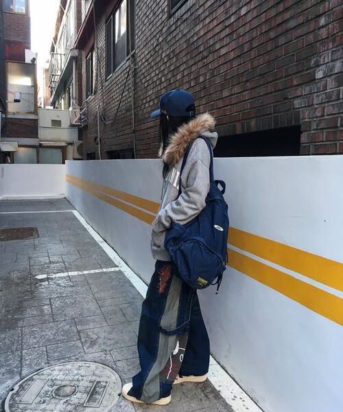 MAINBOOTH（メインブース）の「LAB.017 Balloon Denim Pants(INDIGO)（デニムパンツ・レディース・その他・1/2/3）」の15枚目の写真