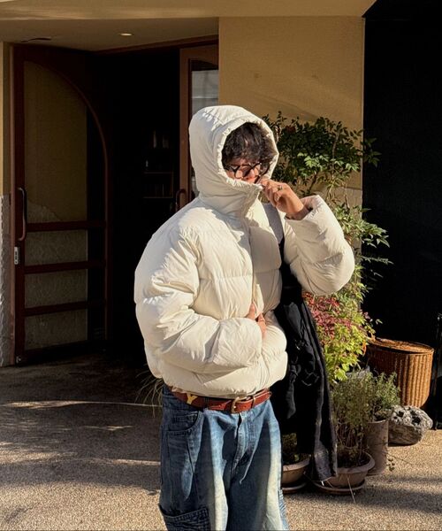 QT8 GARMENTS(キューティーエイトガーメント)の「RG Duck Down Heavyweight Hoodie Jacket (Cream)(ダウンジャケット/コート・レディース・その他・MEDIUM/LARGE/X-LARGE)」の2枚目の写真