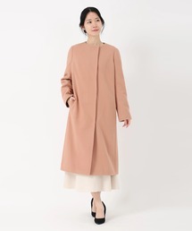 STRAWBERRY-FIELDS｜ストロベリーフィールズのノーカラーコート通販