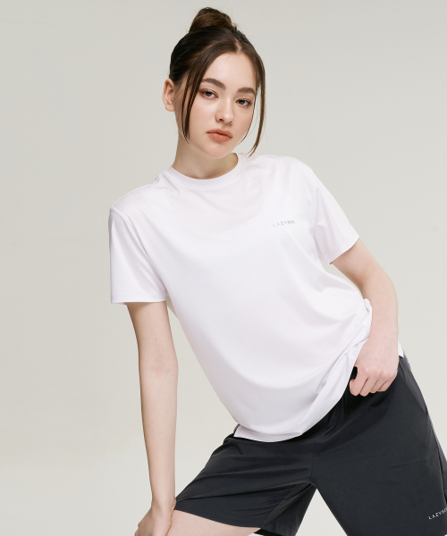 LAZYBEE(レイジービー)の「エアロタッチスタンダードフィットショート半袖W Tシャツ上着スリーブホワイト(Tシャツ/カットソー・レディース・その他・X-LARGE/XX-LARGE/SMALL/MEDIUM/LARGE)」の3枚目の写真