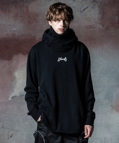 グラムリップス　レイヤーzip　フーディー　パーカー　黒　glamlips グラムリップス レイヤーzip フーディー パーカー 黒 glamlips サイド