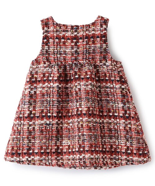 sense of wonder（センスオブワンダー）の「ロービングチェックジャンパースカート（ジャンパースカート・キッズ・レッド/ネイビー・100cm/90cm/80ｃｍ/120cm/110cm/130cm）」の3枚目の写真