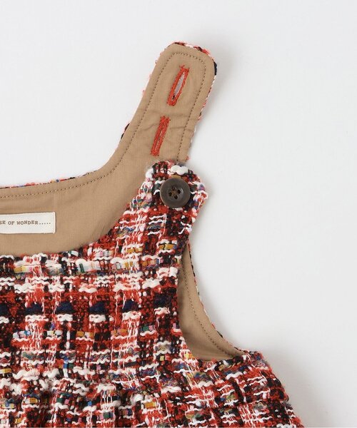 sense of wonder（センスオブワンダー）の「ロービングチェックジャンパースカート（ジャンパースカート・キッズ・レッド/ネイビー・100cm/90cm/80ｃｍ/120cm/110cm/130cm）」の6枚目の写真
