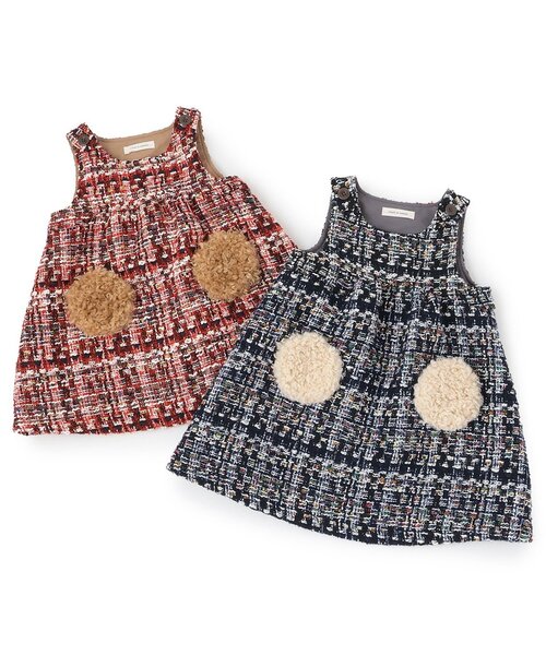 sense of wonder（センスオブワンダー）の「ロービングチェックジャンパースカート（ジャンパースカート・キッズ・レッド/ネイビー・100cm/90cm/80ｃｍ/120cm/110cm/130cm）」の11枚目の写真