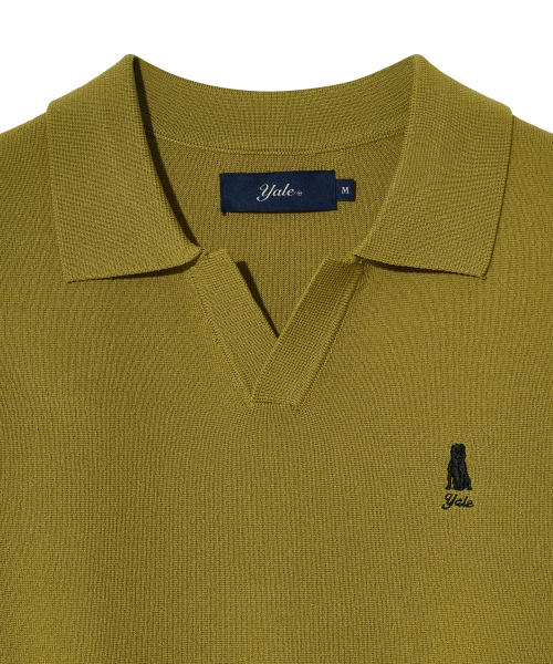 YALE（イェール）の「ウィメンズコンフォートクールスリットネックポロニットグリーン（Tシャツ/カットソー・レディース・その他・LARGE/MEDIUM/SMALL）」の5枚目の写真