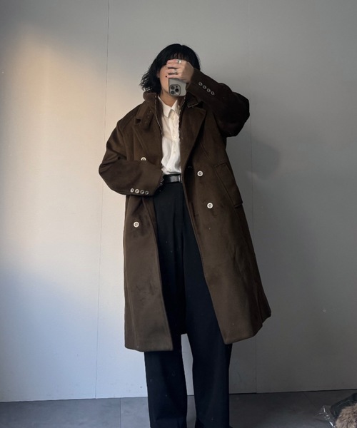 CREARE -LINO-（クレアーレリノ）の「ネックボアスタンドカラーコート（その他アウター・メンズ・ブラック/カーキ・FREE）」の9枚目の写真