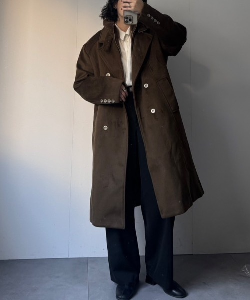 CREARE -LINO-（クレアーレリノ）の「ネックボアスタンドカラーコート（その他アウター・メンズ・ブラック/カーキ・FREE）」の8枚目の写真