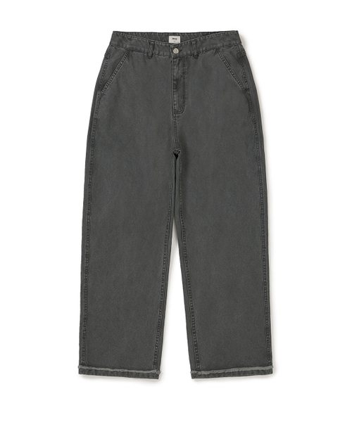 MMLG（エムエムエルジー）の「[Mmlg] WASHED WIDE PANTS (CHARCOAL)（デニムパンツ・レディース・その他・SMALL/MEDIUM/LARGE/X-SMALL）」の2枚目の写真