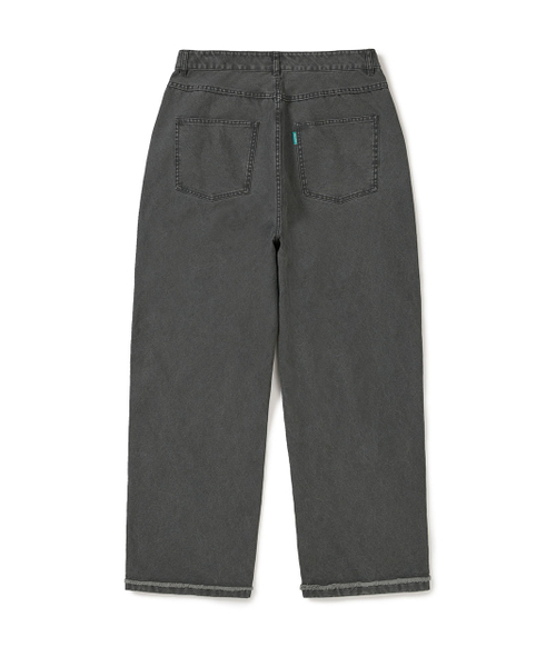 MMLG（エムエムエルジー）の「[Mmlg] WASHED WIDE PANTS (CHARCOAL)（デニムパンツ・レディース・その他・SMALL/MEDIUM/LARGE/X-SMALL）」の3枚目の写真