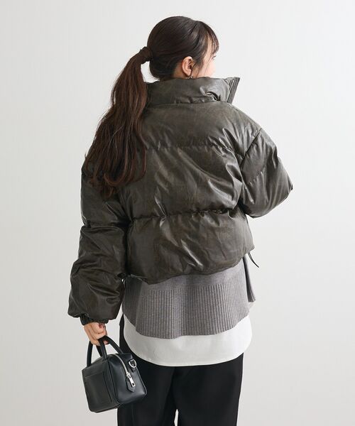 Green Parks(グリーンパークス)の「・swing by ビンテージソフトレザーブルゾン(ブルゾン・レディース・ブラック/ブラウン・FREE)」の20枚目の写真