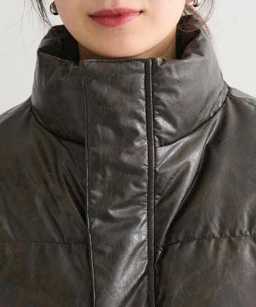 Green Parks(グリーンパークス)の「・swing by ビンテージソフトレザーブルゾン(ブルゾン・レディース・ブラック/ブラウン・FREE)」の19枚目の写真