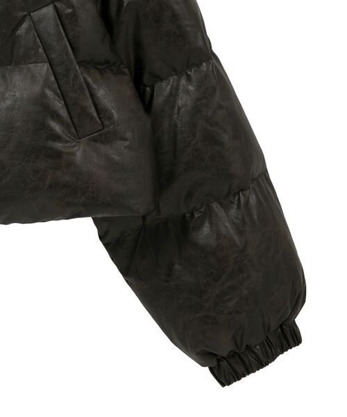 Green Parks(グリーンパークス)の「・swing by ビンテージソフトレザーブルゾン(ブルゾン・レディース・ブラック/ブラウン・FREE)」の11枚目の写真