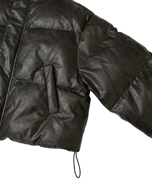 Green Parks(グリーンパークス)の「・swing by ビンテージソフトレザーブルゾン(ブルゾン・レディース・ブラック/ブラウン・FREE)」の9枚目の写真