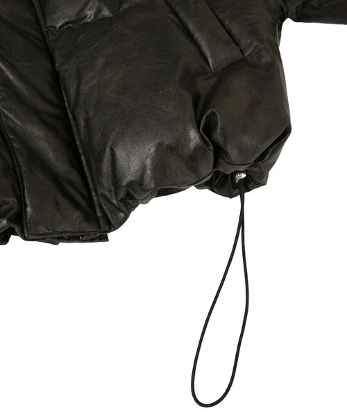 Green Parks(グリーンパークス)の「・swing by ビンテージソフトレザーブルゾン(ブルゾン・レディース・ブラック/ブラウン・FREE)」の8枚目の写真