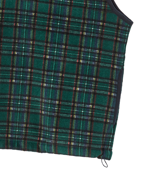 Beyond Closet（-）の「[COLLECTION LINE] レトロチェックユニークロゴハーフジップフリースグリーン（ベスト・メンズ・その他・MEDIUM/LARGE）」の6枚目の写真