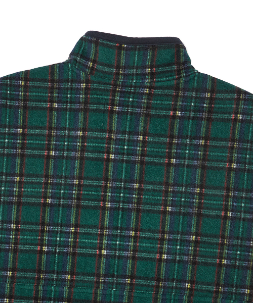 Beyond Closet（-）の「[COLLECTION LINE] レトロチェックユニークロゴハーフジップフリースグリーン（ベスト・メンズ・その他・MEDIUM/LARGE）」の7枚目の写真