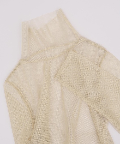 I am I in fact...(アイアムアイインファクト)の「パワーネットチュール インナー(Tシャツ/カットソー・レディース・シルバー/ゴールド/グリーン/ピンク/サックスブルー・FREE)」の5枚目の写真