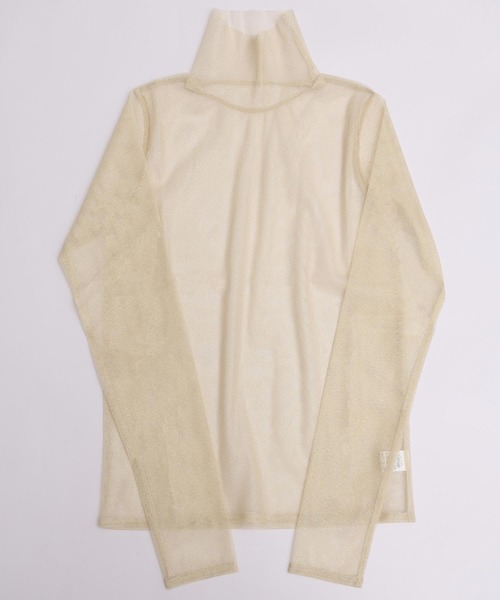 I am I in fact...(アイアムアイインファクト)の「パワーネットチュール インナー(Tシャツ/カットソー・レディース・シルバー/ゴールド/グリーン/ピンク/サックスブルー・FREE)」の19枚目の写真